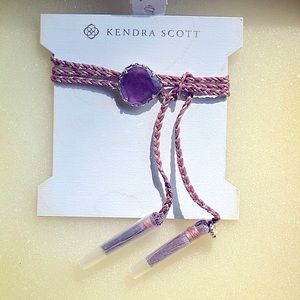 NWT Kendra Scott Kenzie Wrap Bracelet or Anklet in Purple.